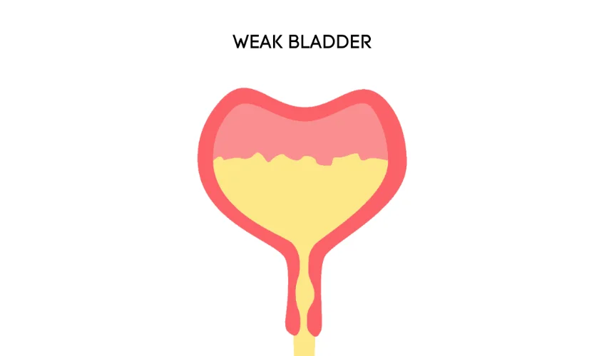 Weak bladder function
